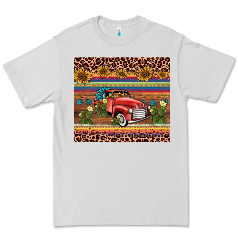 Truck Sunflower Leopard Premium Tee by AdoDesignShop | Teevron