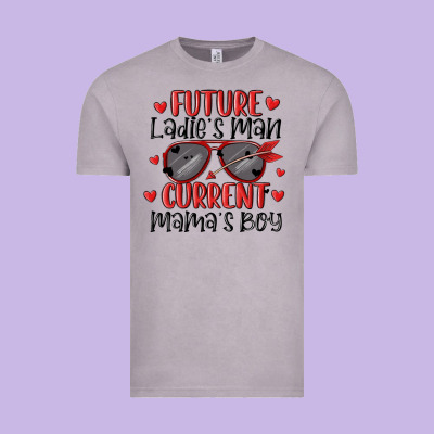 Future Ladies Man Current Mamas Boy Vintage Tee Designed By Maliassmallbusiness