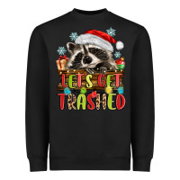 Lets Get Trashed With Raccoon Heavyweight Sweatshirt | Teevron