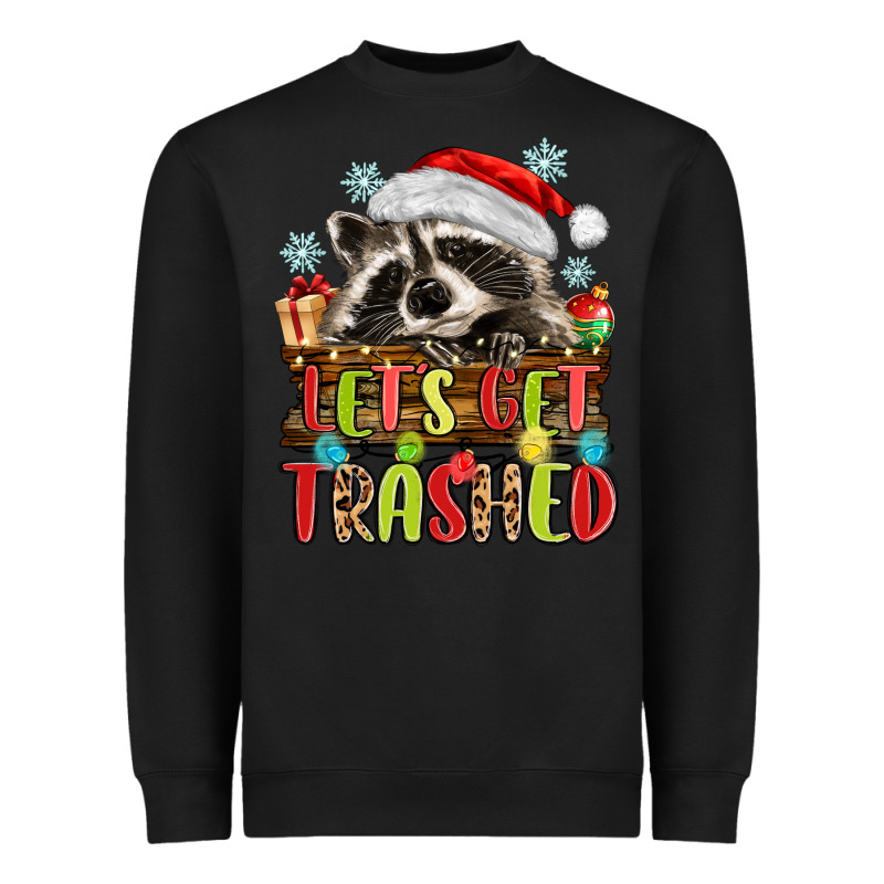 Lets Get Trashed With Raccoon Heavyweight Sweatshirt by MaliasSmallBusiness | Teevron