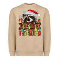 Mushroom lets get trashed with raccoon Heavyweight Sweatshirt - MaliasSmallBusiness