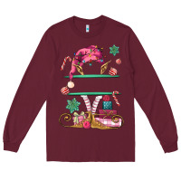 Burgundy pink elf costom name and preview Long Sleeve Tee - MaliasSmallBusiness