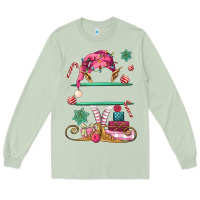 Matcha pink elf costom name and preview Long Sleeve Tee - MaliasSmallBusiness