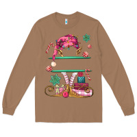 Toasted Coconut pink elf costom name and preview Long Sleeve Tee - MaliasSmallBusiness