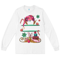 White pink elf costom name and preview Long Sleeve Tee - MaliasSmallBusiness