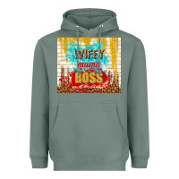 Sage wifey mama boss Heavyweight Hoodie - TumblerDesignByShophia