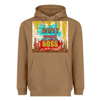 Toasted Coconut wifey mama boss Heavyweight Hoodie - TumblerDesignByShophia