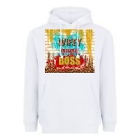 White wifey mama boss Heavyweight Hoodie - TumblerDesignByShophia