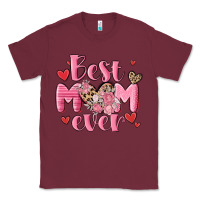 Burgundy best mom ever Classic Tee - MaliasSmallBusiness