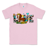 Bubblegum Pink love western cow Classic Tee - JahusDesignShop