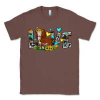 Chestnut love western cow Classic Tee - JahusDesignShop
