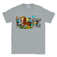 Heather Grey love western cow Classic Tee - JahusDesignShop