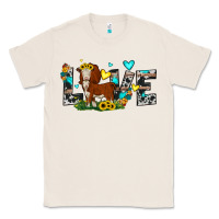 Natural love western cow Classic Tee - JahusDesignShop