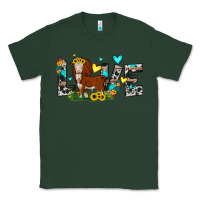 Sports Green love western cow Classic Tee - JahusDesignShop