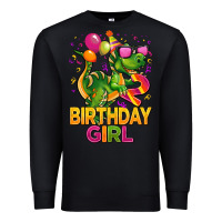 Black 2rd birthday girl t rex pink Premium Sweatshirt - CowGirlArtShop