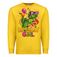 Lemon 2rd birthday girl t rex pink Premium Sweatshirt - CowGirlArtShop
