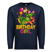 Navy 2rd birthday girl t rex pink Premium Sweatshirt - CowGirlArtShop