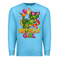 Ocean Blue 2rd birthday girl t rex pink Premium Sweatshirt - CowGirlArtShop
