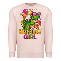 Pale Pink 2rd birthday girl t rex pink Premium Sweatshirt - CowGirlArtShop