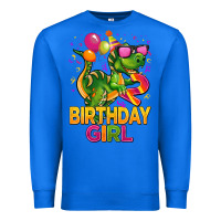 True Royal 2rd birthday girl t rex pink Premium Sweatshirt - CowGirlArtShop