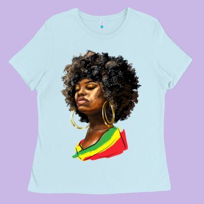 Juneteenth Black Women Ladies Tee Designed By Hra Design Shop