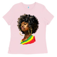 Bubblegum Pink juneteenth black women Ladies Tee - HRA Design Shop