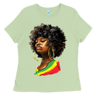 Matcha juneteenth black women Ladies Tee - HRA Design Shop