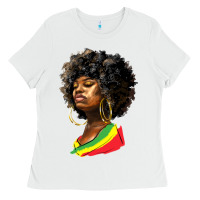 White juneteenth black women Ladies Tee - HRA Design Shop