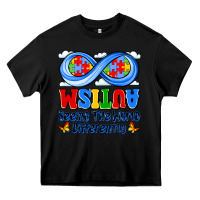 Black autism infinity seeing the world differently Heavy Core Tee - JahusDesignShop