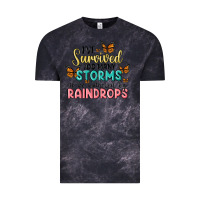 Cloud Black i have survived too many storms to be bothered by raindrops malia Vintage Tee - MaliasSmallBusiness