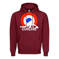 Curling Zipper Hoodie | Teevron