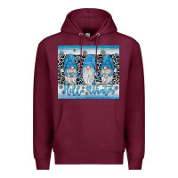 Burgundy hello winter gnome Premium Hoodie - JahusDesignShop