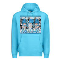 Ocean Blue hello winter gnome Premium Hoodie - JahusDesignShop