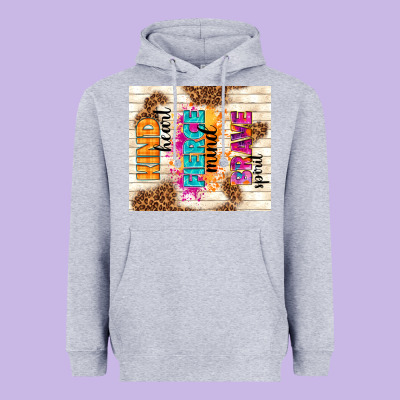 Kind Heart Fierce Mind Brave Spirit Heavyweight Hoodie Designed By Tumblerdesignbyshophia