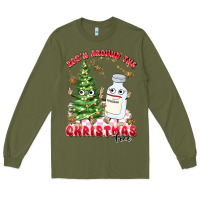 Army Green racn around the christmas tree Long Sleeve Tee - MaliasSmallBusiness