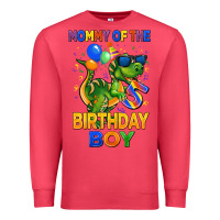 Cardinal mommy of the 5 th birthday boy t rex Premium Sweatshirt - CowGirlArtShop