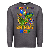 Charcoal Heather mommy of the 5 th birthday boy t rex Premium Sweatshirt - CowGirlArtShop