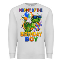 Dove Grey mommy of the 5 th birthday boy t rex Premium Sweatshirt - CowGirlArtShop