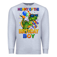 Heather Grey mommy of the 5 th birthday boy t rex Premium Sweatshirt - CowGirlArtShop