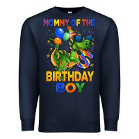 Navy mommy of the 5 th birthday boy t rex Premium Sweatshirt - CowGirlArtShop
