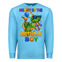 Ocean Blue mommy of the 5 th birthday boy t rex Premium Sweatshirt - CowGirlArtShop