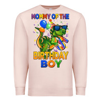 Pale Pink mommy of the 5 th birthday boy t rex Premium Sweatshirt - CowGirlArtShop