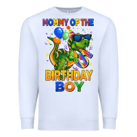 White mommy of the 5 th birthday boy t rex Premium Sweatshirt - CowGirlArtShop