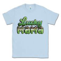 Dusty Blue lucky mama Classic Tee - MaliasSmallBusiness
