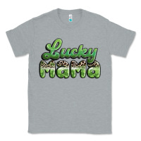 Heather Grey lucky mama Classic Tee - MaliasSmallBusiness