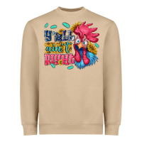 Mushroom yall aint right with chicken Heavyweight Sweatshirt - NancyCooperArtShop