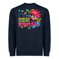 Navy yall aint right with chicken Heavyweight Sweatshirt - NancyCooperArtShop