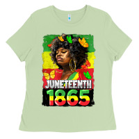 Matcha juneteenth 1865 black freedom Ladies Tee - HRA Design Shop
