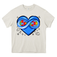 Cream infinity heart autism awareness Heavy Core Tee - JahusDesignShop