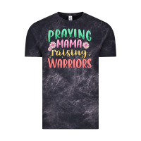 Cloud Black prying mama raising warriors malia Vintage Tee - MaliasSmallBusiness